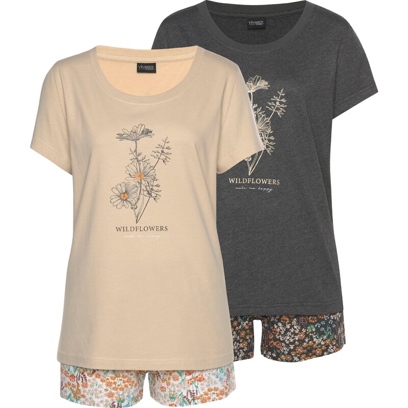 VIVANCE Pyžamo Dreams zmiešané farby 58374663