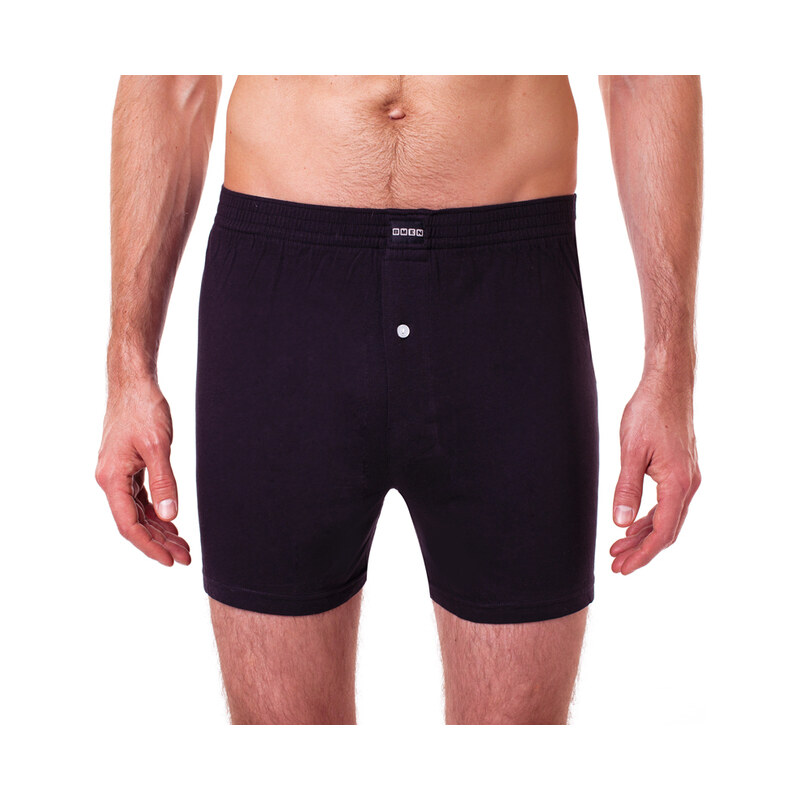 Voľné pánske bavlnené boxerky COTTON BOXER - Bellinda - čierna 35645097