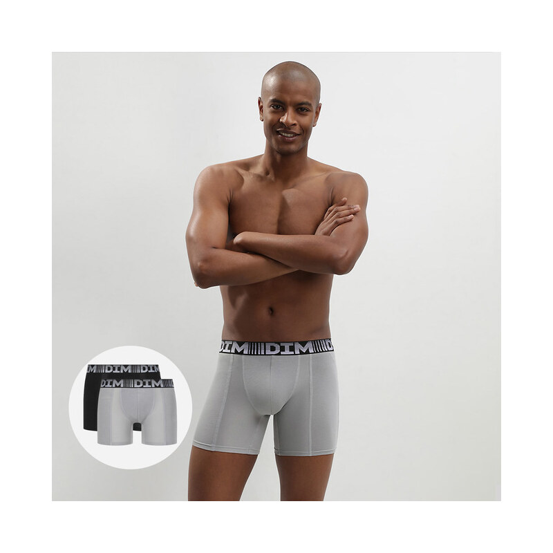 Pánske športové boxerky 2 ks DIM 3D FLEX AIR LONG BOXER 2x - DIM - 35658783