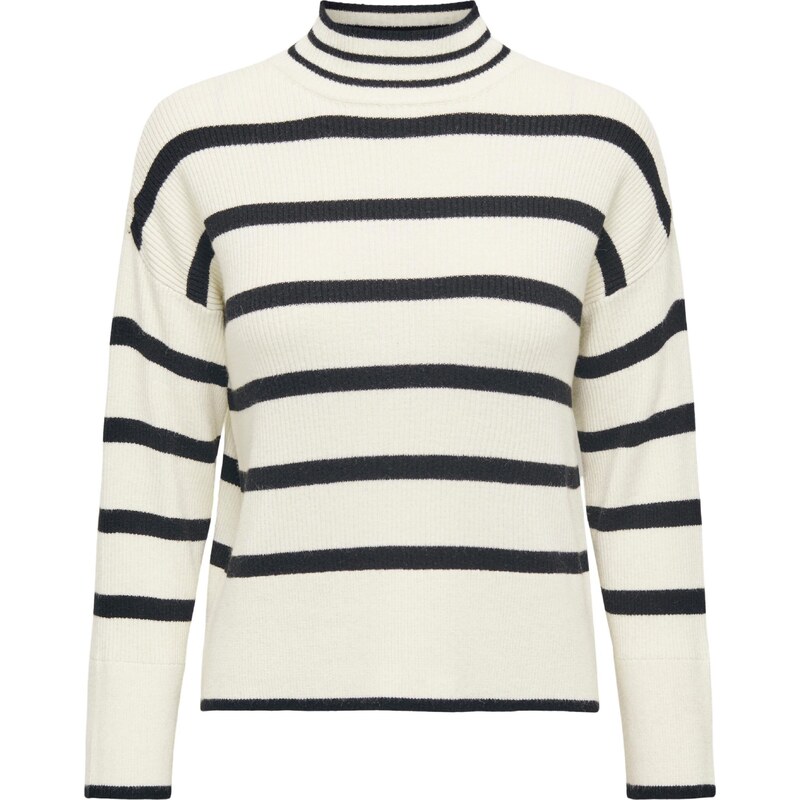 ONLY Sveter ONLIbi béžová / čierna 36063846