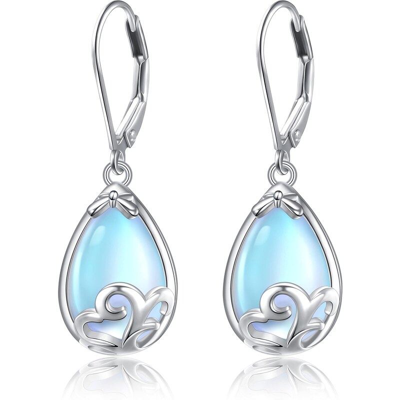 Olivie Strieborné náušnice MESAČNÝ KAMEŇ 7105 35948034