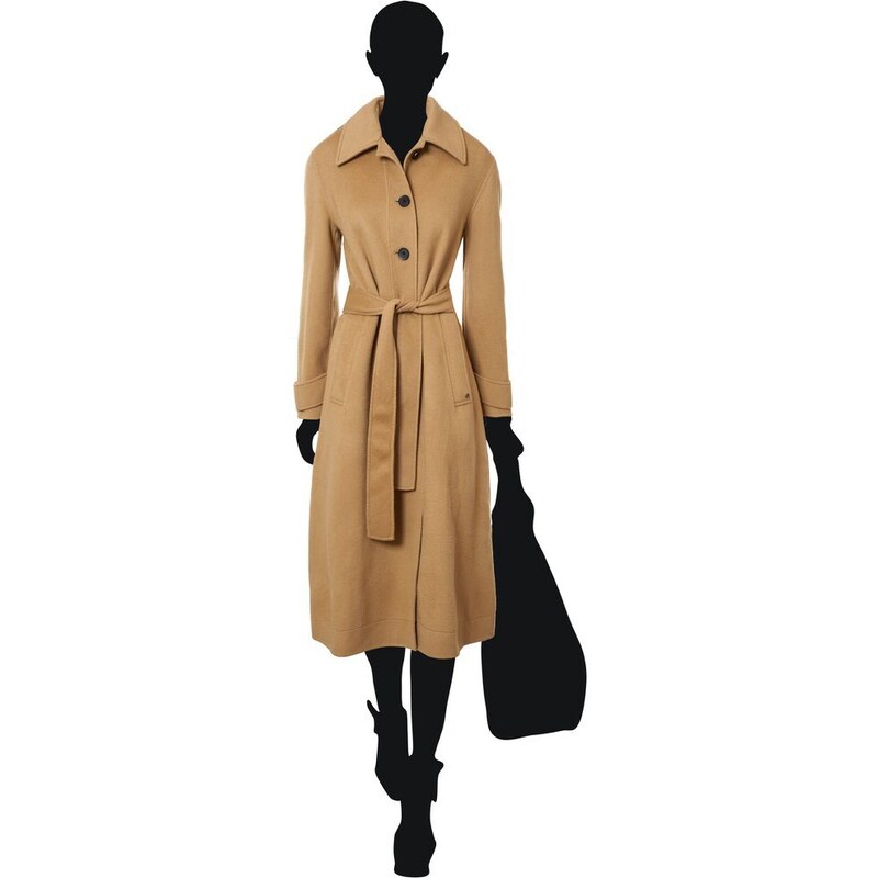 Calvin Klein béžový flaušový kabát