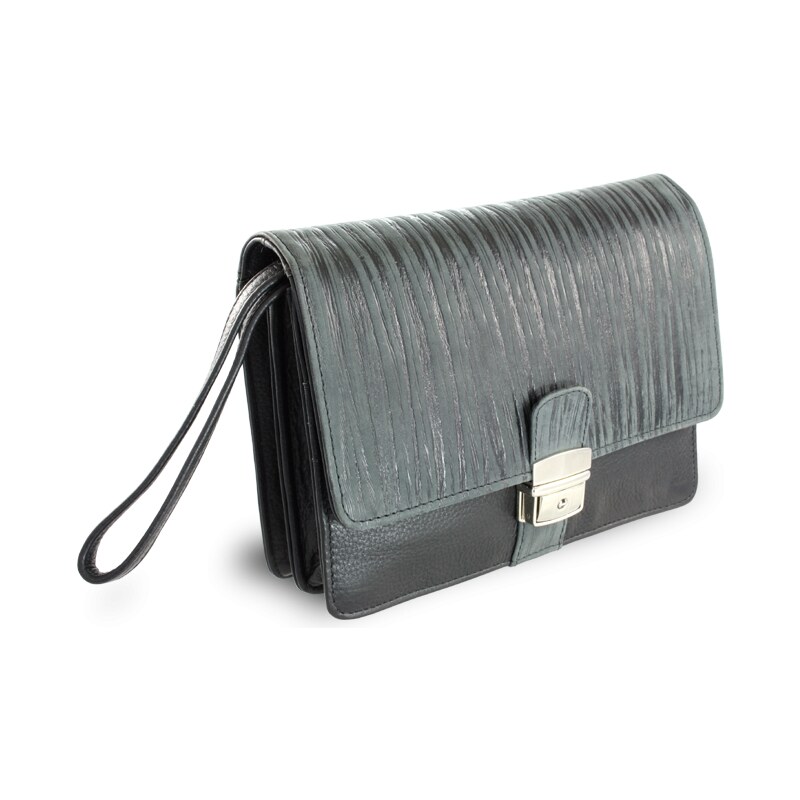 Arwel Čierna pánska kožená dokladová etue v štýle BAMBOO 611-2411F-60 36559976