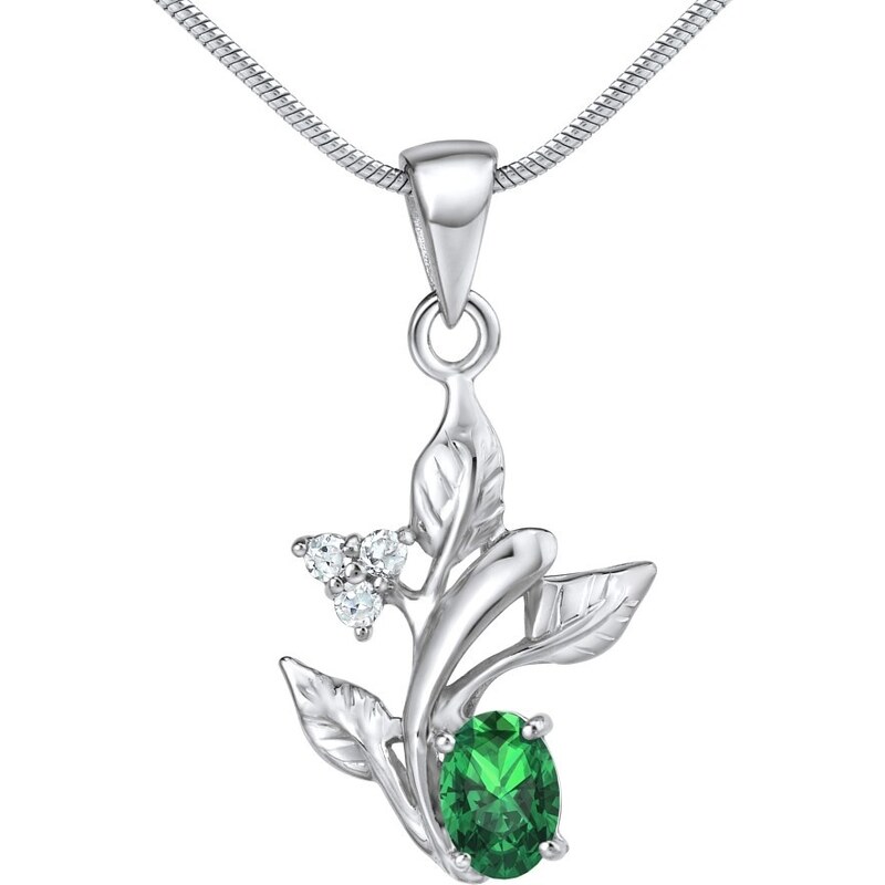 Ligot Strieborný prívesok NATURE s pravým topásom Swarovski Gemstone 46720092