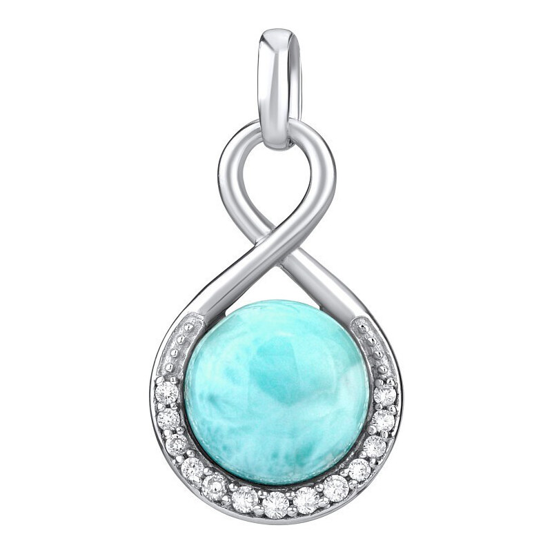Ligot Strieborný prívesok s drahým kameňom Larimar JSTS14709LR 46719994