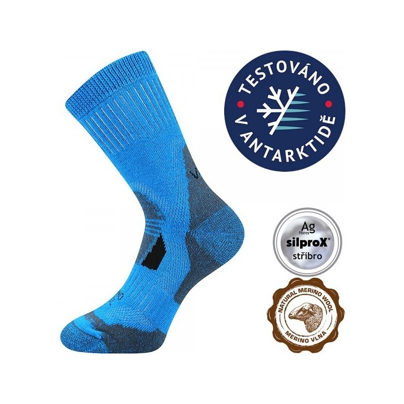 STABIL vlnené merino ponožky VoXX Modrá 43-46 1 pár 44326427