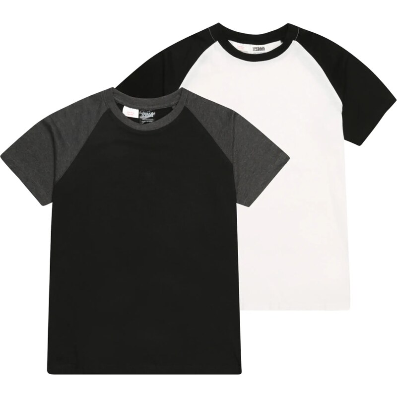 Urban Classics Tričko tmavosivá / čierna / biela 36586126