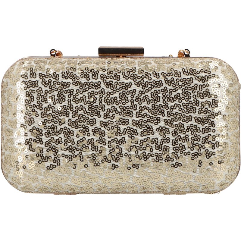 Dámska listová kabelka s flitrami zlatá - Michelle Moon Shine zlatá 57978548