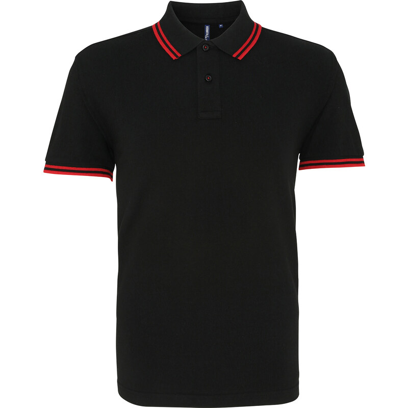 ASQUITH&FOX Pánske polo s kontrastnými detailmi na golieri a rukávoch 62677272