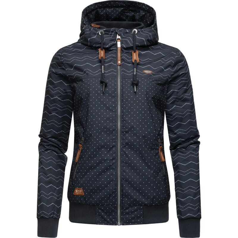 Ragwear Prechodná bunda Nuggie námornícka modrá / biela 54236196