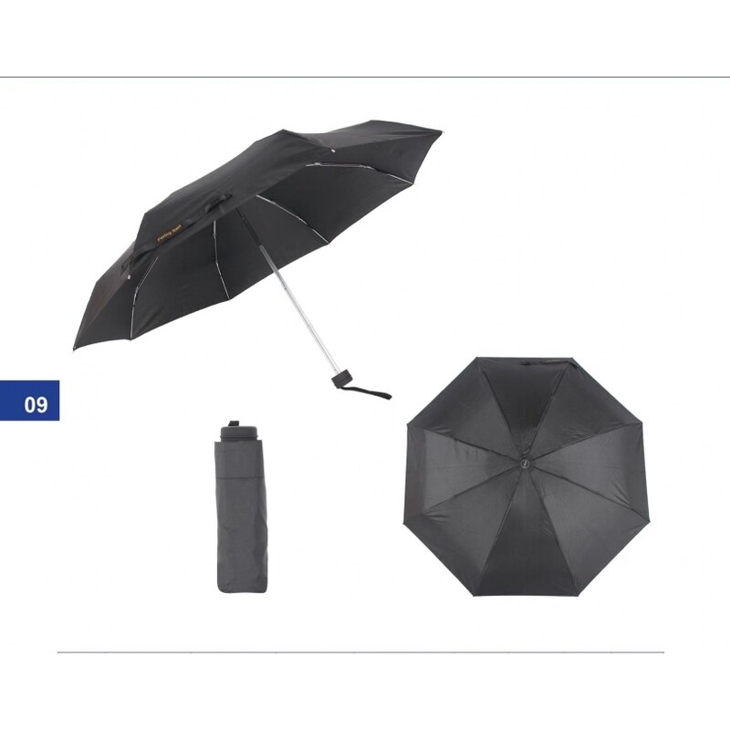 Katrins Fashion Dáždnik jednofarebný čierny malý 35630605