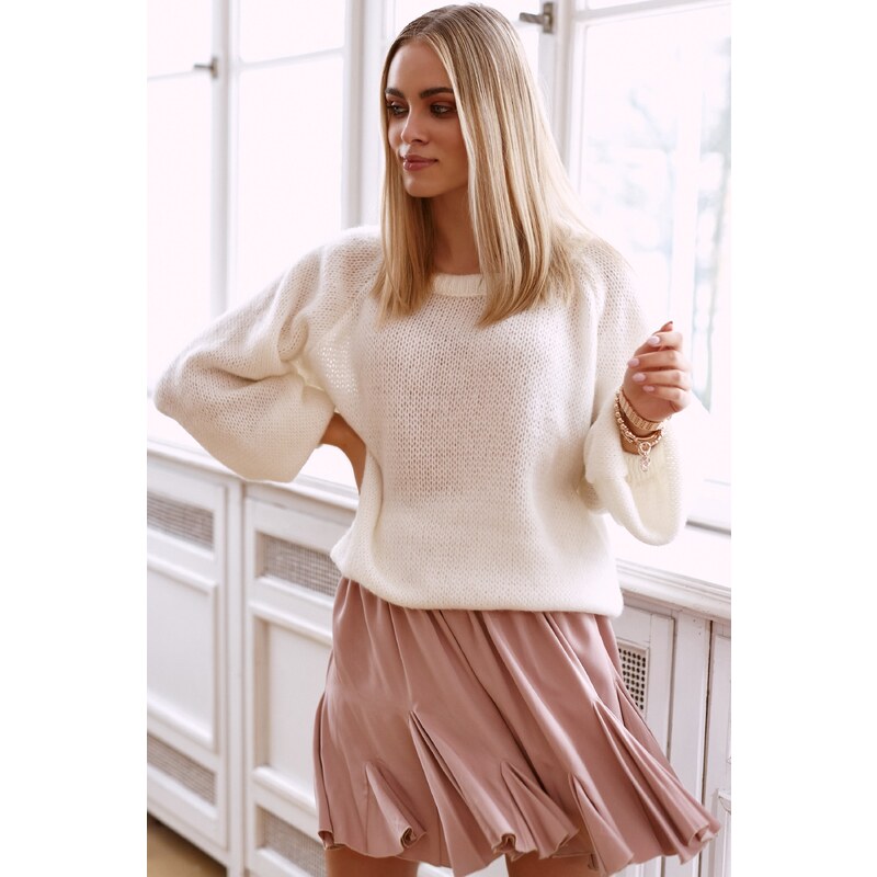 Makadamia Dámsky pulóver S114 | ecru S114 36856609