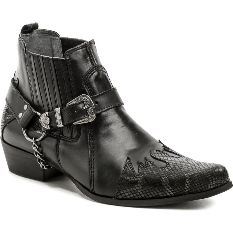 Koma 1222-1 čierne pánske westernové topánky