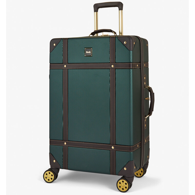 cestovný kufor ROCK TR-0193/3-M ABS - zelená 62192057