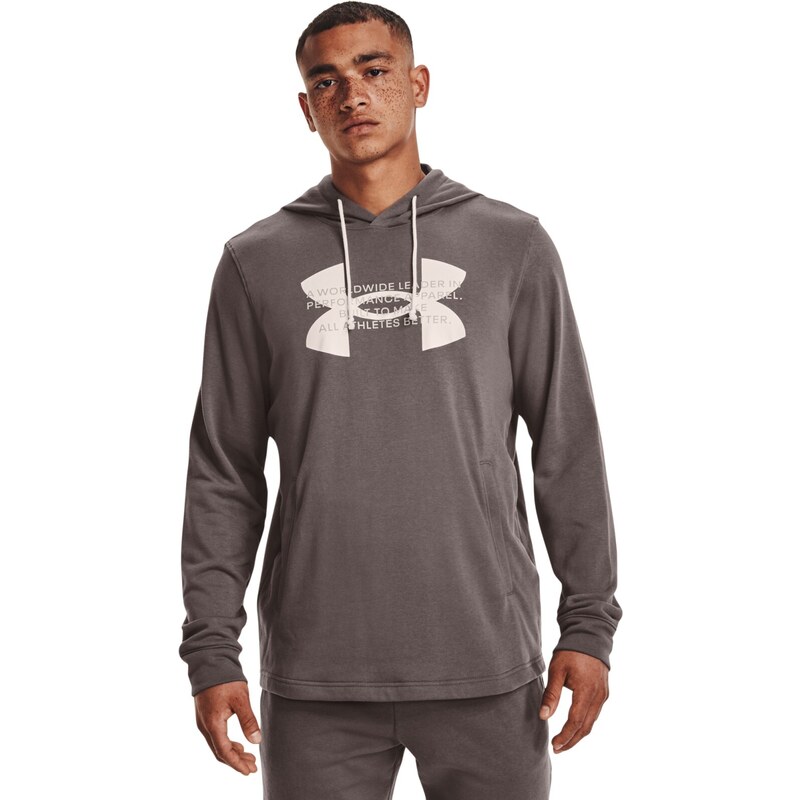 Under Armour UA Rival Terry Logo Hoodie-BRN Brown 66567167