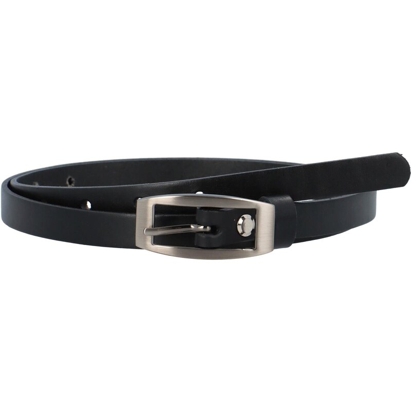 Penny Belts Dámsky kožený opasok čierny - PB Sten 90 čierna 48836733