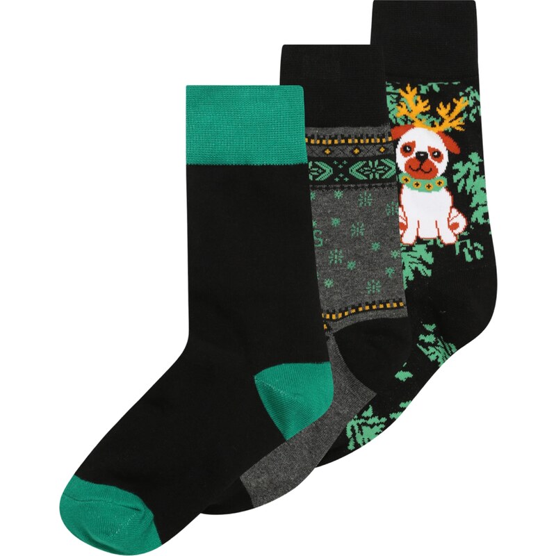 Urban Classics Ponožky sivá melírovaná / nefritová / čierna / 36837160