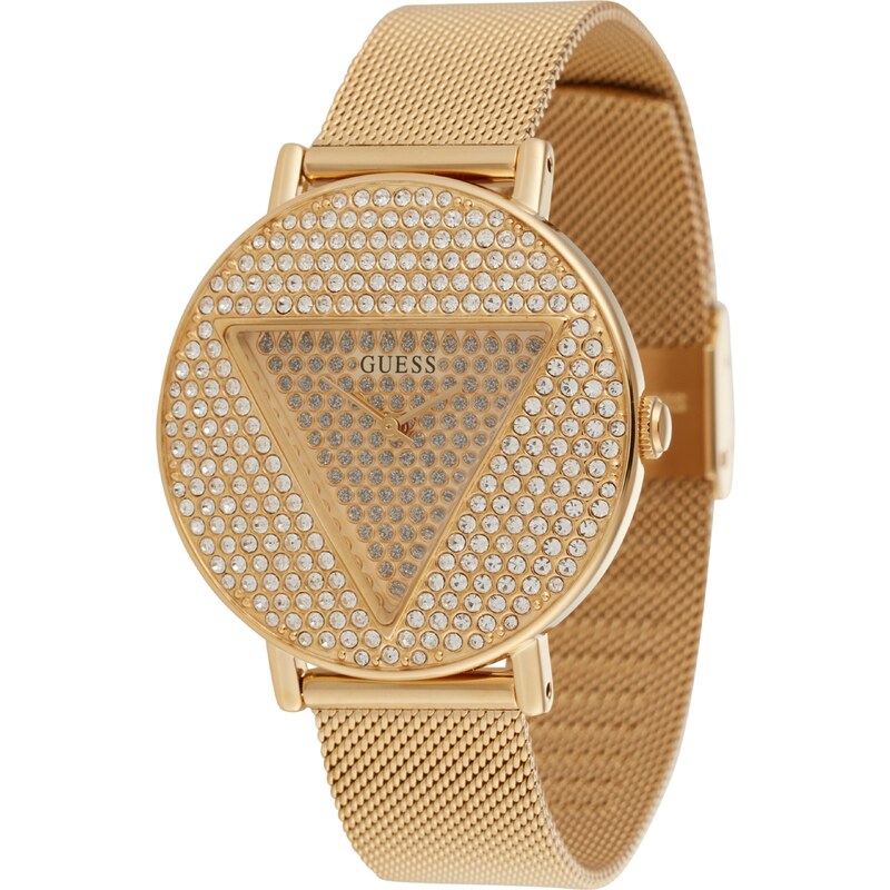 GUESS Analógové hodinky šampanské / zlatá 54237248