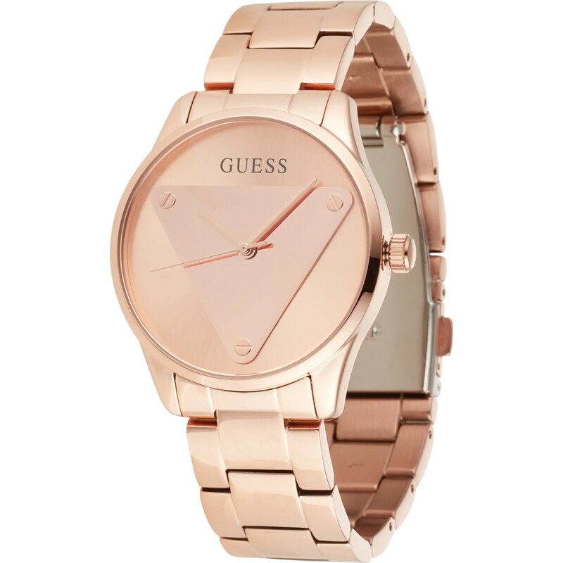 GUESS Analógové hodinky Emblem ružové zlato 66050086