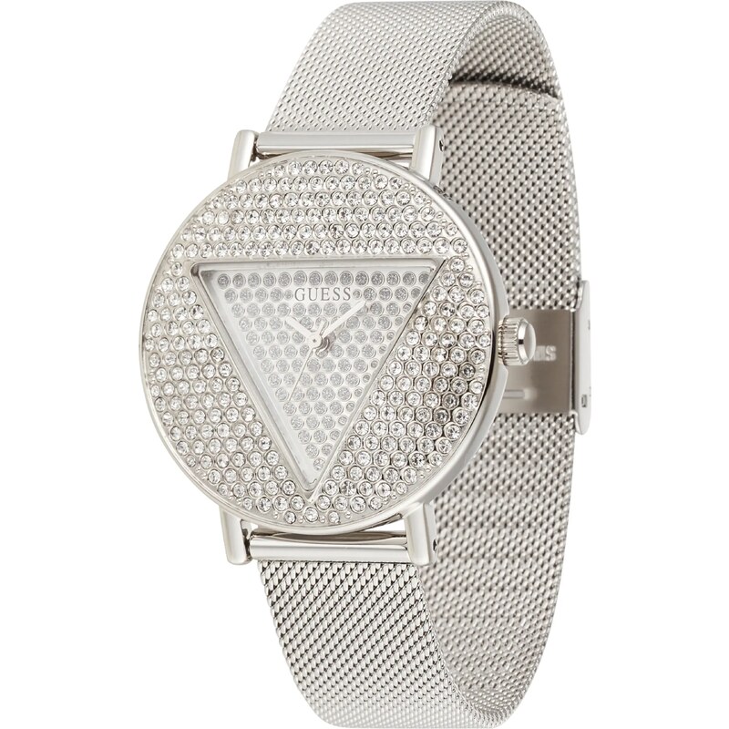 GUESS Analógové hodinky strieborná 54237324