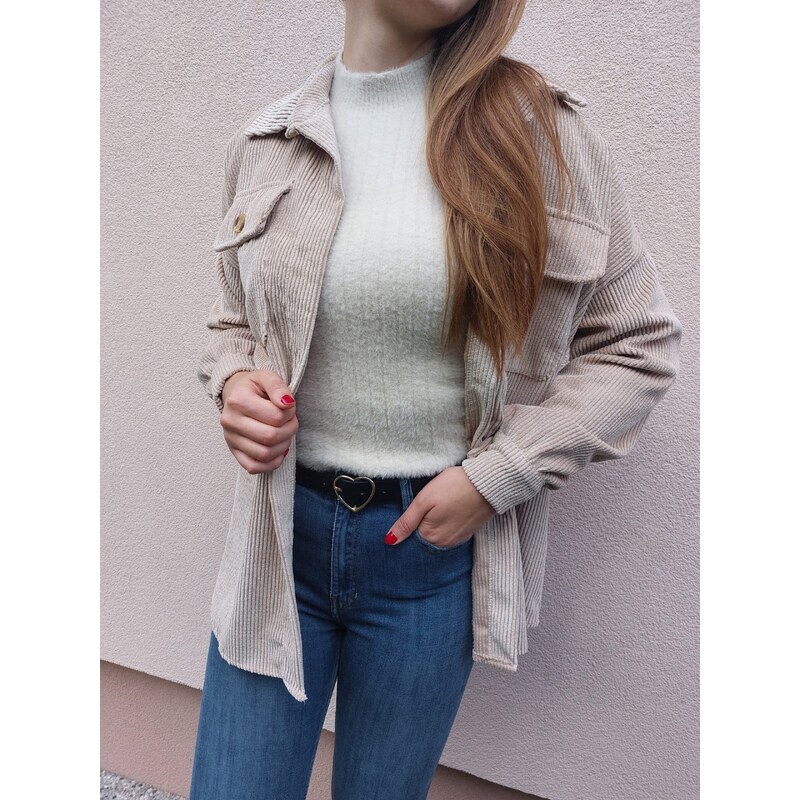 modnenakupy.sk Dámska košeľová bunda typu shacket LORRY 35802417