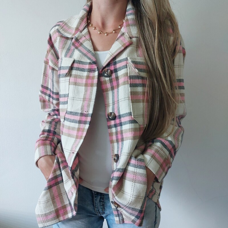 modnenakupy.sk Dámska košeľová bunda typu shacket ELSIE 35802436