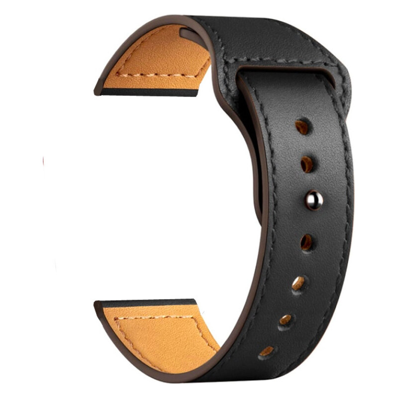 Madvell Kožený remienok čierna 20mm 44954615