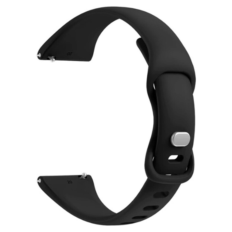 Madvell Silikónový remienok slim čierna 20mm 44954701