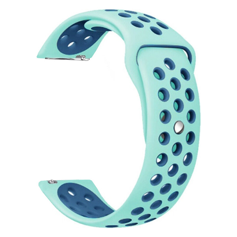 Madvell Športový silikónový remienok tyrkysová s tmavo modrou 22mm 68456308