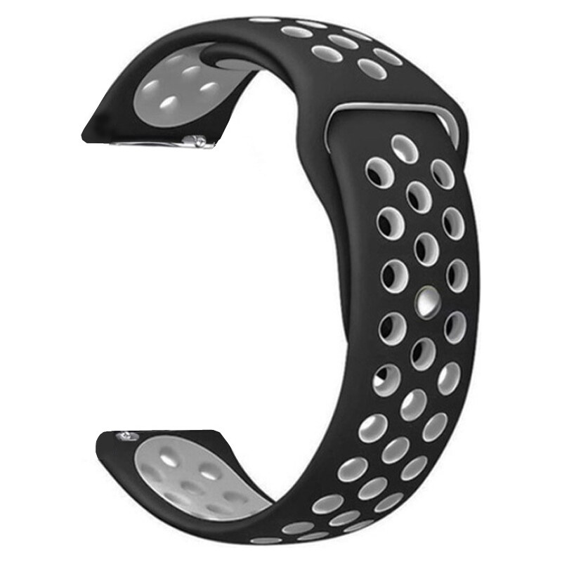 Madvell Športový silikónový remienok čierna s sivou 22mm 44954733