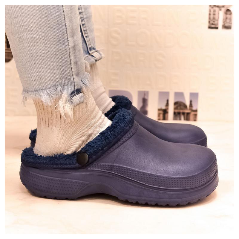 JOHN-C Modré zateplené crocsy UNISEX 35809824