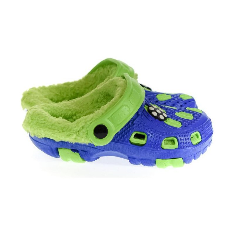 JOHN-C Detské zelené zateplené crocsy SANDY 24-29 35809827