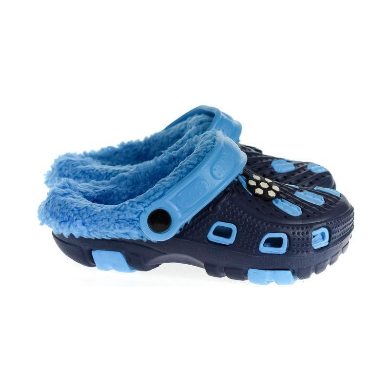 JOHN-C Detské modré zateplené crocsy SANDY 30-35 35809828