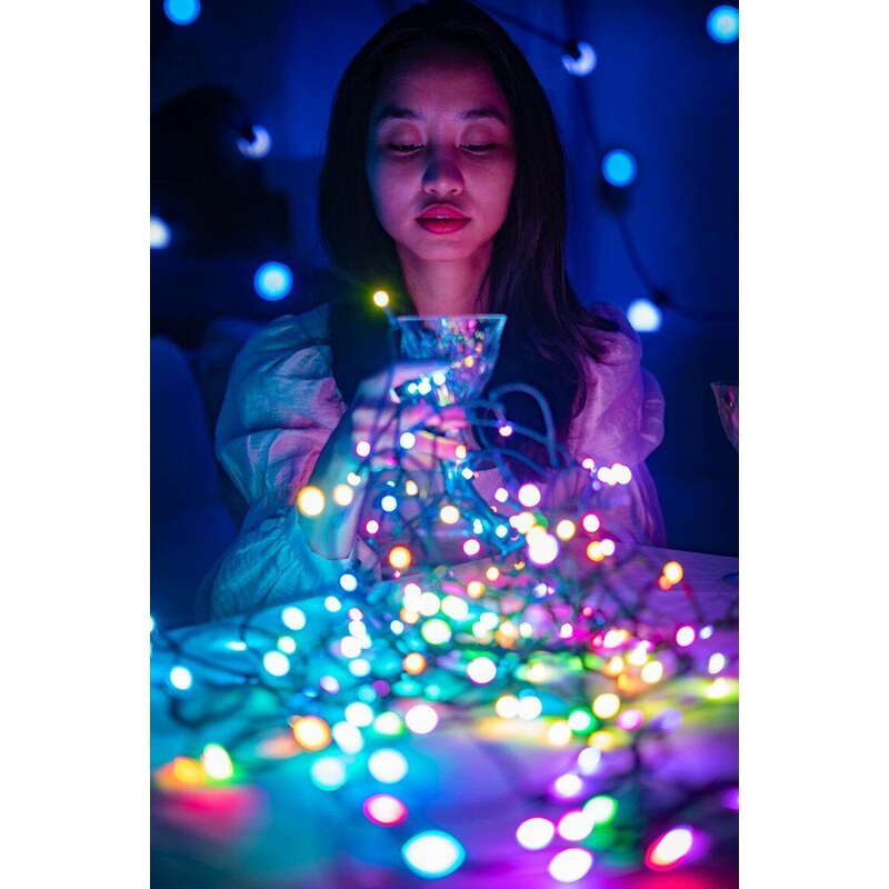 Twinkly inteligentné osvetlenie vianočného stromčeka 400 LED RGB+W 32mb
