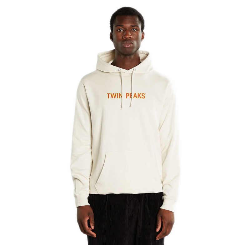 Dedicated Hoodie Falun Twin Peaks Logo Oat White 65397130