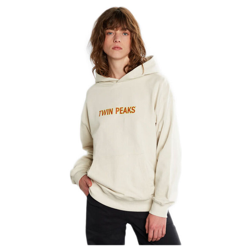 Dedicated Hoodie Sundborn Twin Peaks Logo Oat White 65397131