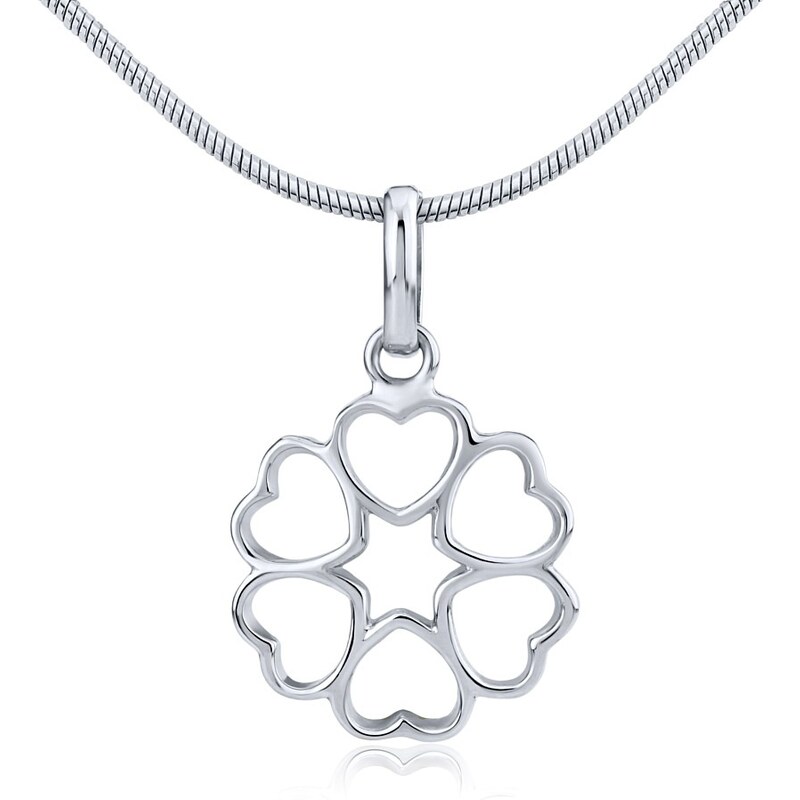 Ligot Srdiečkový strieborný prívesok ZTJP53502 46719694