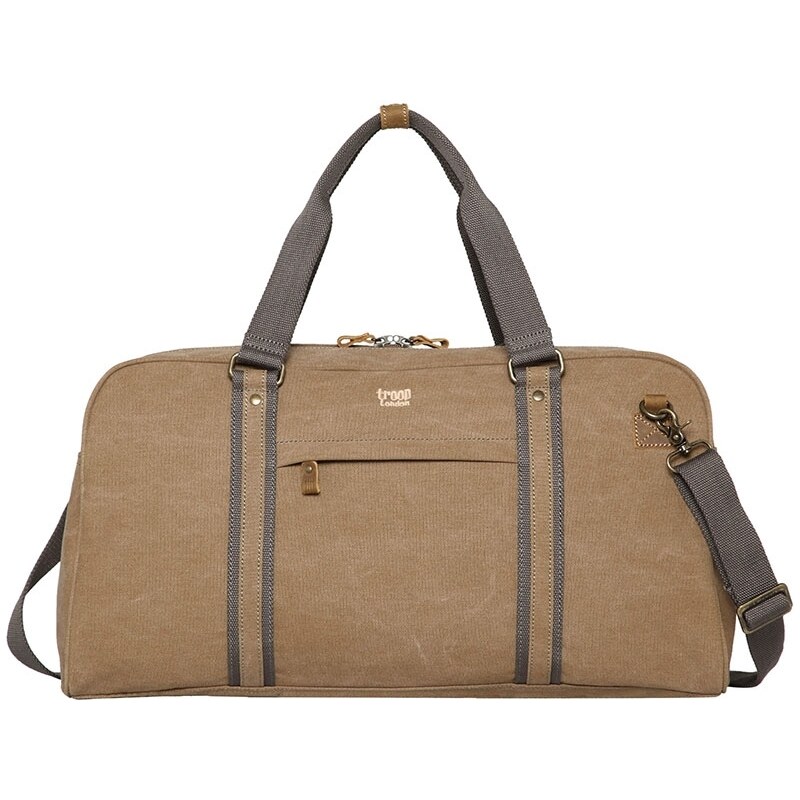 Veľká cestovná taška Troop London (GT491) béžová 31L 35815693