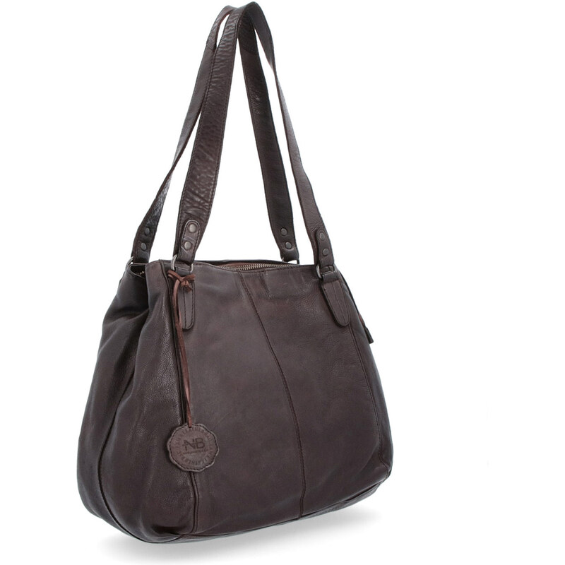 Kožená kabelka cez rameno Noelia Bolger hnedá NB 2102 H 35855676