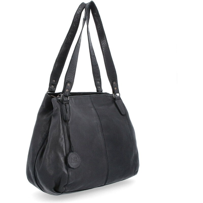 Kožená kabelka cez rameno Noelia Bolger čierna NB 2102 C 35855677
