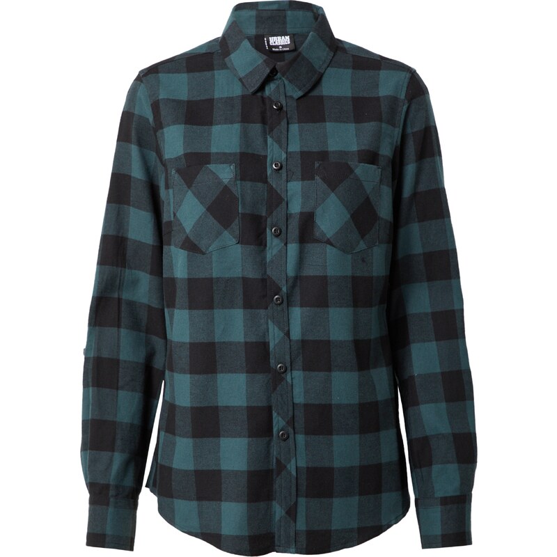 Urban Classics Blúzka modrozelená / čierna 53940673