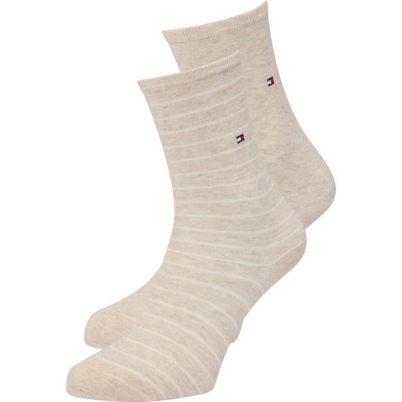 Tommy Hilfiger Underwear Ponožky svetlobéžová / námornícka modrá / 62184039