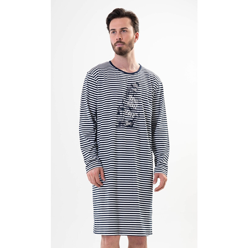 Vienetta MAN Pánska nočná košeľa s dlhým rukávom Plachetnica 54965117