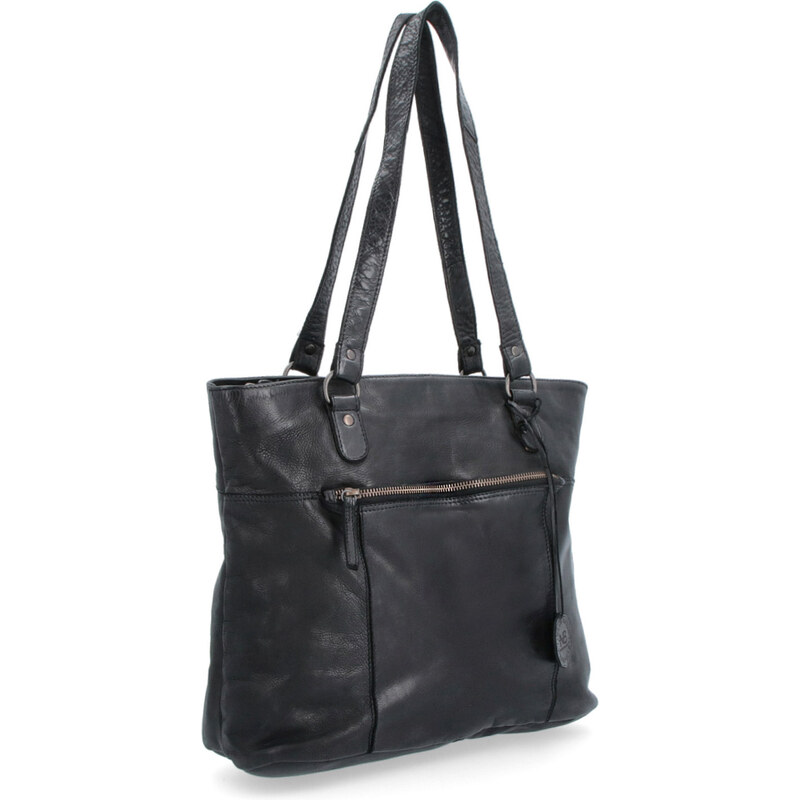 Kožená kabelka cez rameno Noelia Bolger čierna NB 2104 C 35855673