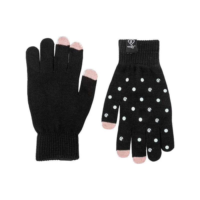 Meatfly Dámske rukavice BOYD Black Dots 66578735