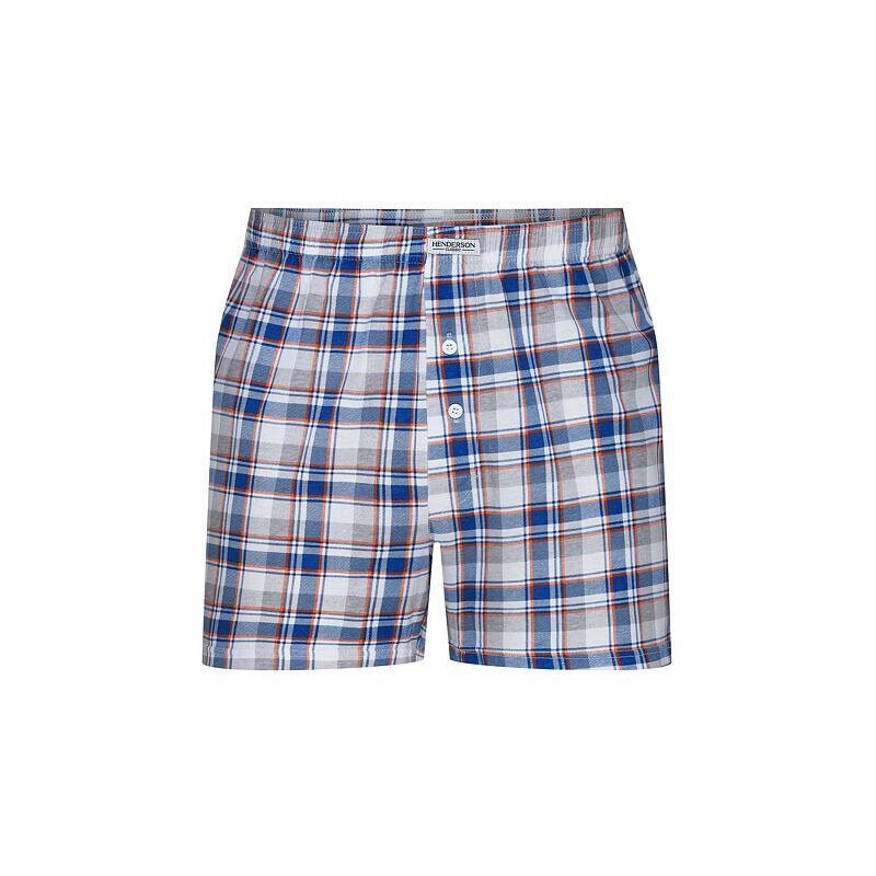 Henderson Pánske trenírky 1449 káro, modro-oranžové 57956789