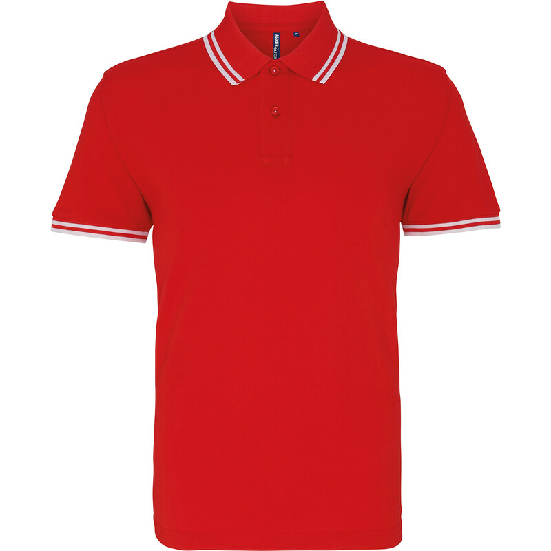 ASQUITH&FOX Pánske polo s kontrastnými detailmi na golieri a rukávoch 62677266