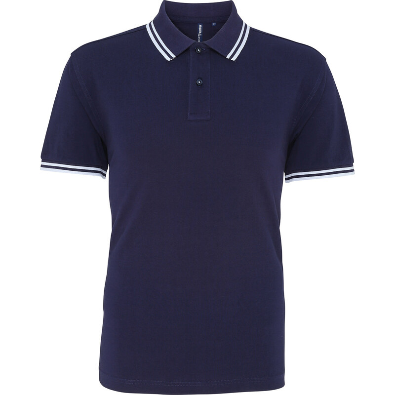 ASQUITH&FOX Pánske polo s kontrastnými detailmi na golieri a rukávoch 62677264