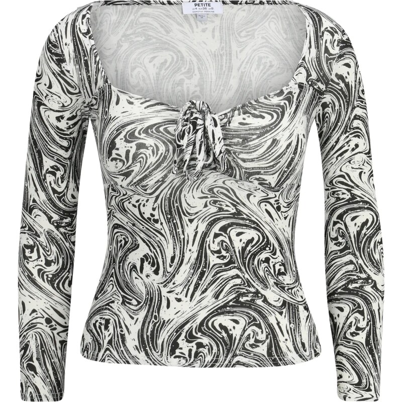 Dorothy Perkins Petite Tričko čierna / biela 60649637