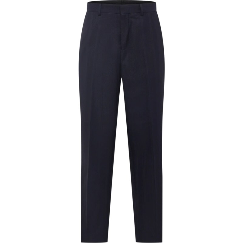 BURTON MENSWEAR LONDON Nohavice s pukmi námornícka modrá 54237670